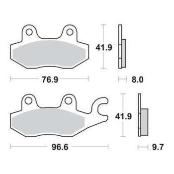 LUCAS Brake Pads, Rear (Vehicle Type Approval)