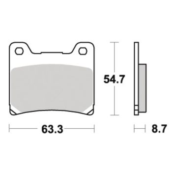 LUCAS Brake Pads, Rear, Vehicle Type Approval