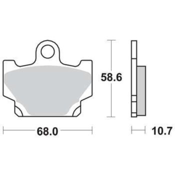 LUCAS Brake Pads, Front, Left (Vehicle Type Approval)