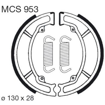 TRW-LUCAS Brake Shoes Front/Rear (Vehicle Type Approval)