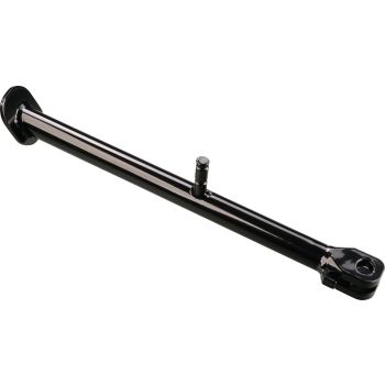 KEDO HeavyDuty Side Stand, for 12mm frame hole and 2 parallel springs, with stop limiter, black plastic coated