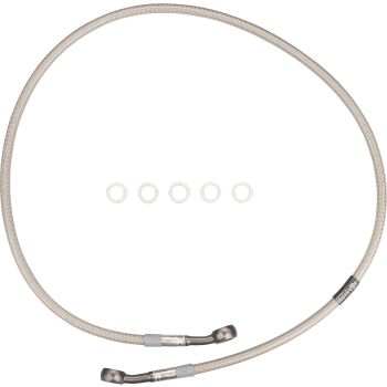 Stainless Steel Brake Line, Front, 90cm, Transparent Coating (NO Vehicle Type Approval for SR500)