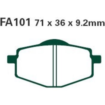 EBC Brake Pads, Front, Left/Rear (Vehicle Type Approval)