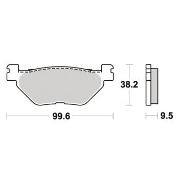 LUCAS Brake Pads, Sintered, Rear, 1 Pair (Vehicle Type Approval)