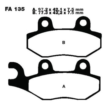 LUCAS Sintered Brake Pads, Front Left 1 Pair (Vehicle Type Approval)