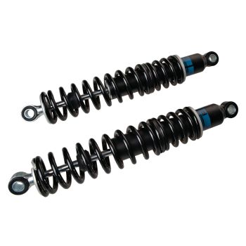 BILSTEIN Rear TwinShock Absorber 370mm, 1 pair, rubber mount, stock length, comfortable set-up , Manufacturer Certification