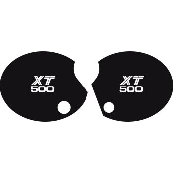 Side Cover Decal Set 'XT500', 1 Pair Right & Left, Lettering similar to 1980 TT500 US model