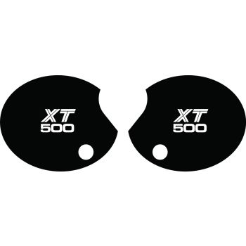 Side Cover Sticker Set 'XT 500', 1 pair, right+left, lettering based on the US version of the TT from 1980