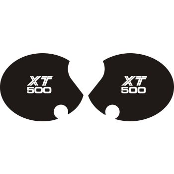 Side Cover Sticker Set 'XT 500', 1 pair, right+left, lettering based on US version of the TT from 1980