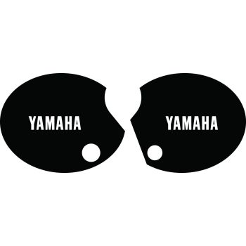 Side Cover Decal Set 'YAMAHA', Right & Left, White Lettering