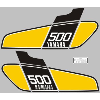Vintage Yamaha XT500 1979 Side Cover Decal Graphic - NOS Style