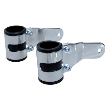 Headlamp Bracket Set 38-42mm, Chrome Plated, 1 Pair