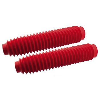 Ariete Fork Gaiters, red, Pair (38-41mm inner Tube, 58-62mm outer Tube, NOT for USD Forks)