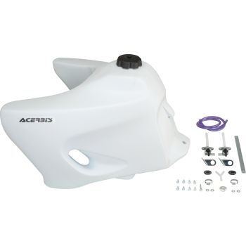 ACERBIS Enduro Fuel Tank, White, approx. 23l, incl. 2 fuel petcocks, fuel line & mounting material, NOT Street Legal