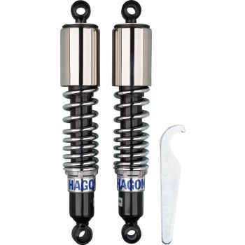 HAGON Classic I TwinShock Absorber, Stock Length with 1/2 Cover (Vehicle Type Approval)