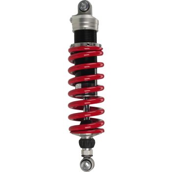 YSS Mono Rear Shock (Vehicle Type Approval), Red Spring, Rebound Adjustment 30 Clicks, Stepless Preload Adjustment, +5mm Height Adjustment