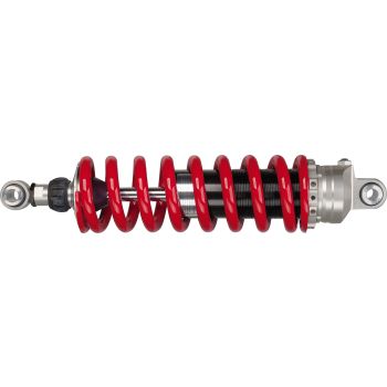 YSS Mono Rear Shock (Vehicle Type Approval), Red Spring, Rebound Adjustment 30 Clicks, Stepless Preload Adjustment, +5mm Height Adjustment