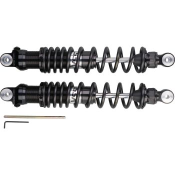 YSS Stereo Shock Absorbers with Rebound Adjustment, 1 pair, length 370mm, for XT500 type 1U6, black, with certificate