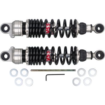 YSS Twin Shocks, Rebound and +10mm Height Adjustmant, Length 300mm, 1 Pair, Vehicle Type Approval for Type 1XM/1XL