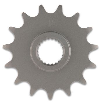 15T Sprocket, fine geared shaft (collar approx. 9.6mm, total thickness 15.6mm, compare to 90137)