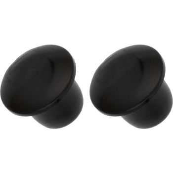 Threaded Hole Dummy Cap/Cover Cap (black plastic), diameter shaft approx.8mm / head approx.12mm, 2 pieces