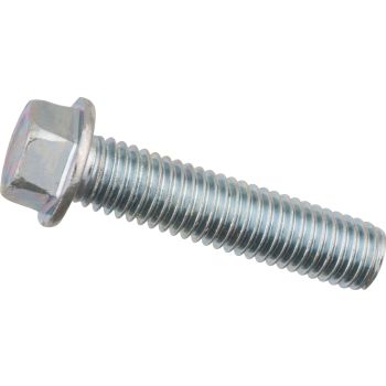 M8x1.25 Hexagon Head Screw with Washer, Length 35mm, Similar to OEM, 8.8 Quality, Zinc Plated