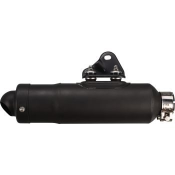 Replica Silencer US design (for type 1E6), stainless steel, black coated, including bracket and small parts, new version 2025