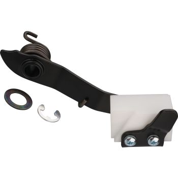 Chain Tensioner Set, complete incl. spring, slider and small parts, tensioner arm stainless steel powder coated