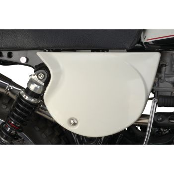 Replica Side Cover Right, White / Clean White, shape like TT, therefore only suitable for exhaust without flame box/expansion chamber