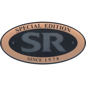 Emblem 'SR Special Edition since 1978' gold/chrome/black, 1 Piece