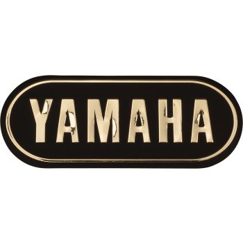 3D-Emblem YAMAHA, Gold, approx. 92x36mm, Self-Adhesive, 1 Piece