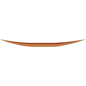 Rear Fairing Decal Gold/Red (Replica)