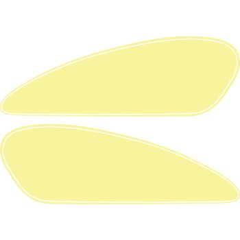 Fuel Tank Decal, Cream (Replica)