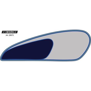 Fuel Tank Decal Light Blue/Blue/Silver, RH/LH 1 pair (Replica)