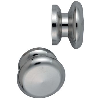 Luggage Rack Dome Nut Set, Polished Aluminium, Set of 2 (Instead of Rear Fender Nuts)