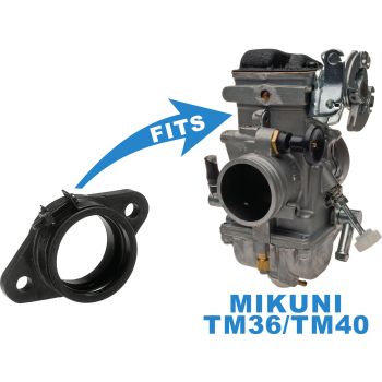 Intake Manifold for TM36/TM40-carburettors incl.clamp (inner diameter 42mm, distance mounting holes: 70mm)