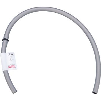 Vent Hose for Tank Cap, 46cm, diameter approx. 9x6mm, grey, with automatic opening inline valve (suitable for bracket item 10220)