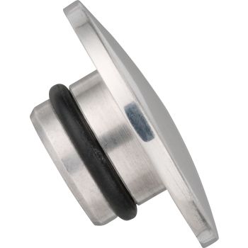 KEDO Fork Top Nut Cover Set, 1 pair, polished aluminium incl. O-rings