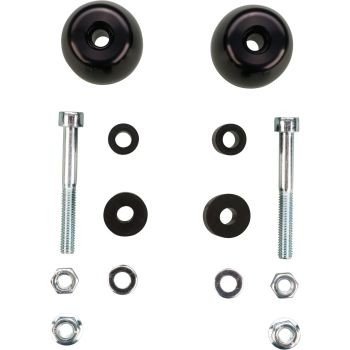 Bar End Weights, Black, 1 Pair, fits Aluminium and Steeel Handlebars with Inner Diameter of 12 or 18mm