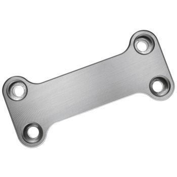 Handlebar Clamp Billet Aluminium, Plain Surface