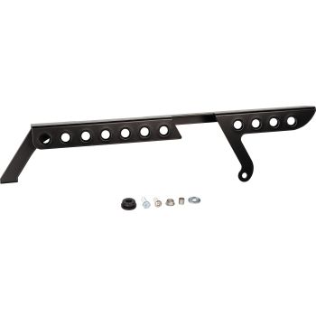 KEDO »Classic 24« Aluminium Chain Guard, black plastic-coated, hole pattern with 3D countersinks, incl. complete mounting material