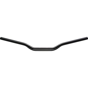 LSL Aluminium Handlebar 'Classic-Black', glossy black, 738mm wide, 60mm high, butted with 28,6mm clamp, 22mm bar ends, street legal