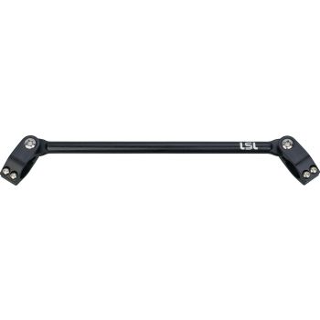 LSL Handlebar Strut Crossbar, two-piece clamps, aluminium matt black anodised, diameter strut 1/2', length strut 280mm, installation length centre/centre 300mm