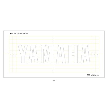 Stencil 20x5cm 'YAMAHA'-Logo, 1 Piece
