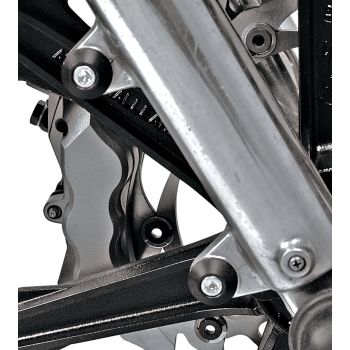 KEDO Aluminium Cover/Caps, conical, black anodized, set of 2, for covering the brake caliper lugs, set of 2