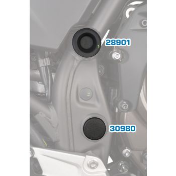 T700 Frame Cover Caps Plugs, closes the openings of the swing arm mount in the frame, 1 piece may be needed twice (LH+RH)