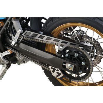 KEDO T7 Aluminium Chain Guard, made of sturdy aluminium, matt black coated, mounting material included