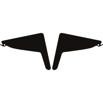 Protective Sticker for Cockpit Side Panel, black matt, 1 pair for right and left