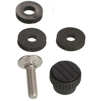 Small Parts Set for Screen Adjuster, includes: 1x lock screw, 2x rubber washer, 1x spacer, 1x knurled knob. 4x may be required.