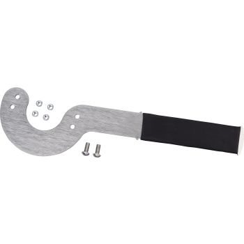 Flywheel tool for Powerdynamo item 31348 and 31349, stainless steel, rubberized handle